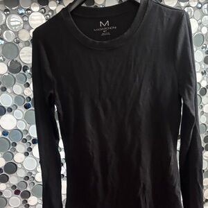 Magaschoni Elegant Black Long Sleeve Top